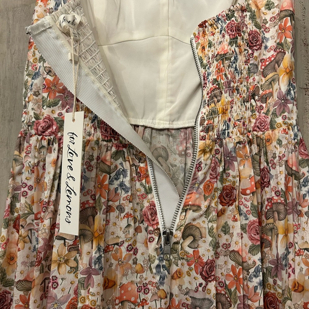 For Love and Lemons Ayra Corset Midi Dress, Small, NWT - Picture 2 of 4